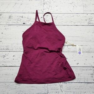 Helen Jon Tank Top Womens XS Wine Purple Racerback Syriah‎ Athletic Made USA